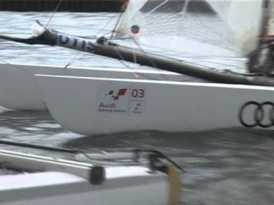 Day 1 - Tornado Speedsailing in der Audi Sailing Arena, 18.06.201