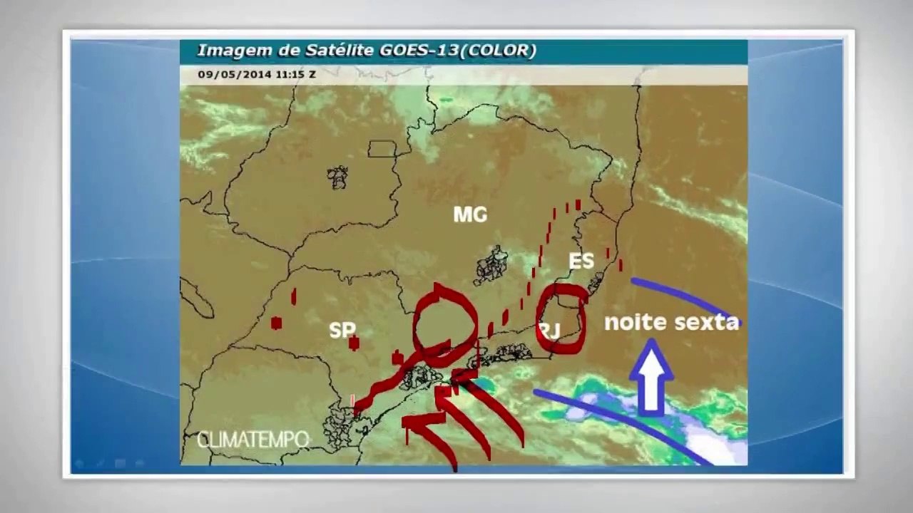 Temperatura em declínio em SP