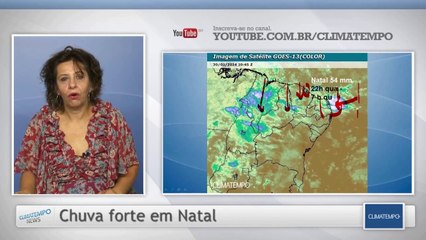 Pode chover em Natal e em João Pessoa?