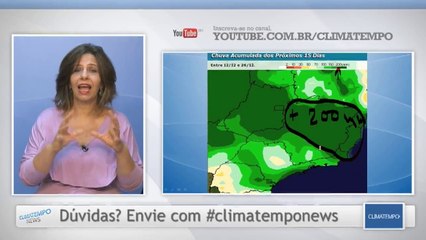 Chuva no Sudeste não acabou