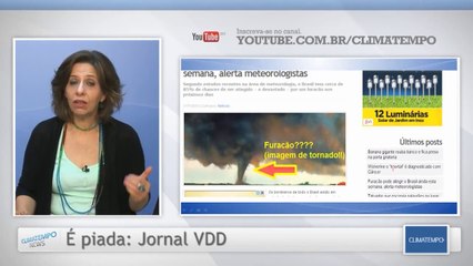 A mentira sobre a chegada de furacão ao Brasil