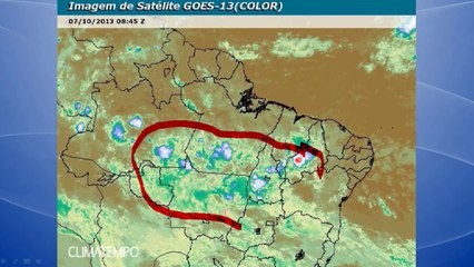 Onde chove forte hoje no Brasil?