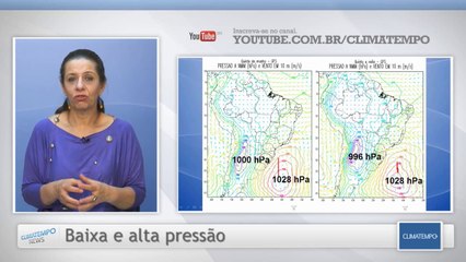 Baixa pressão gera temporais