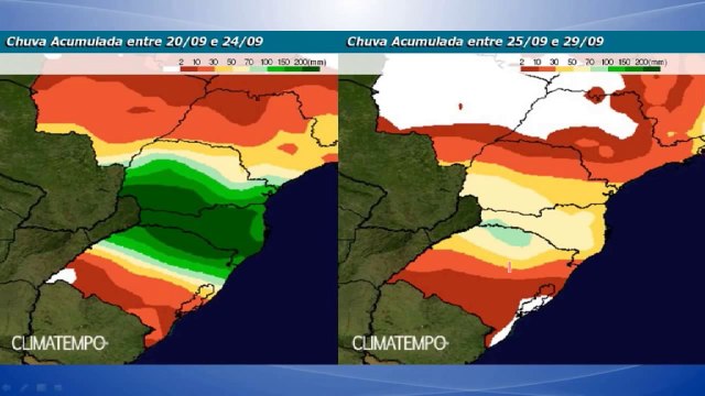 Risco de temporais, enchente e alagamentos no Sul