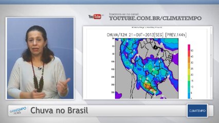 Chuva forte para o ES, sul da BA e norte de MG