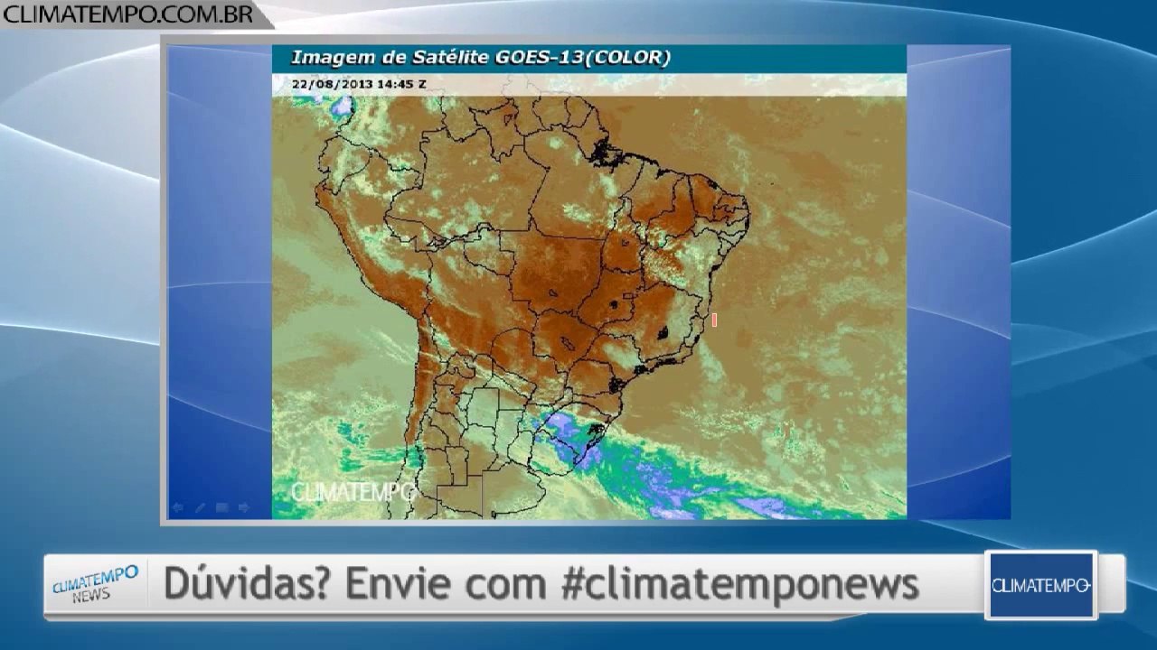 Climatempo News -  Edição das 12h30 - 20/08/2013