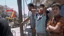 Syria: Footage appears to show aftermath of barrel bombing