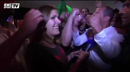 Football / L'explosion de joie des supporters algériens - 26/06