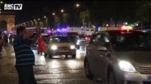 Football / Les supporters algériens en folie sur les Champs-Élysées - 26/06