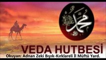 Veda Hutbesi-Adnan Zeki Bıyık (Kırklareli Müftü Yard.)