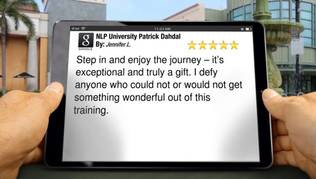 NLP University Patrick Dahdal London Excellent 5 Star Review by Jennifer L.