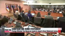 Korean and Japanese government react to Japan's Kono Statement review