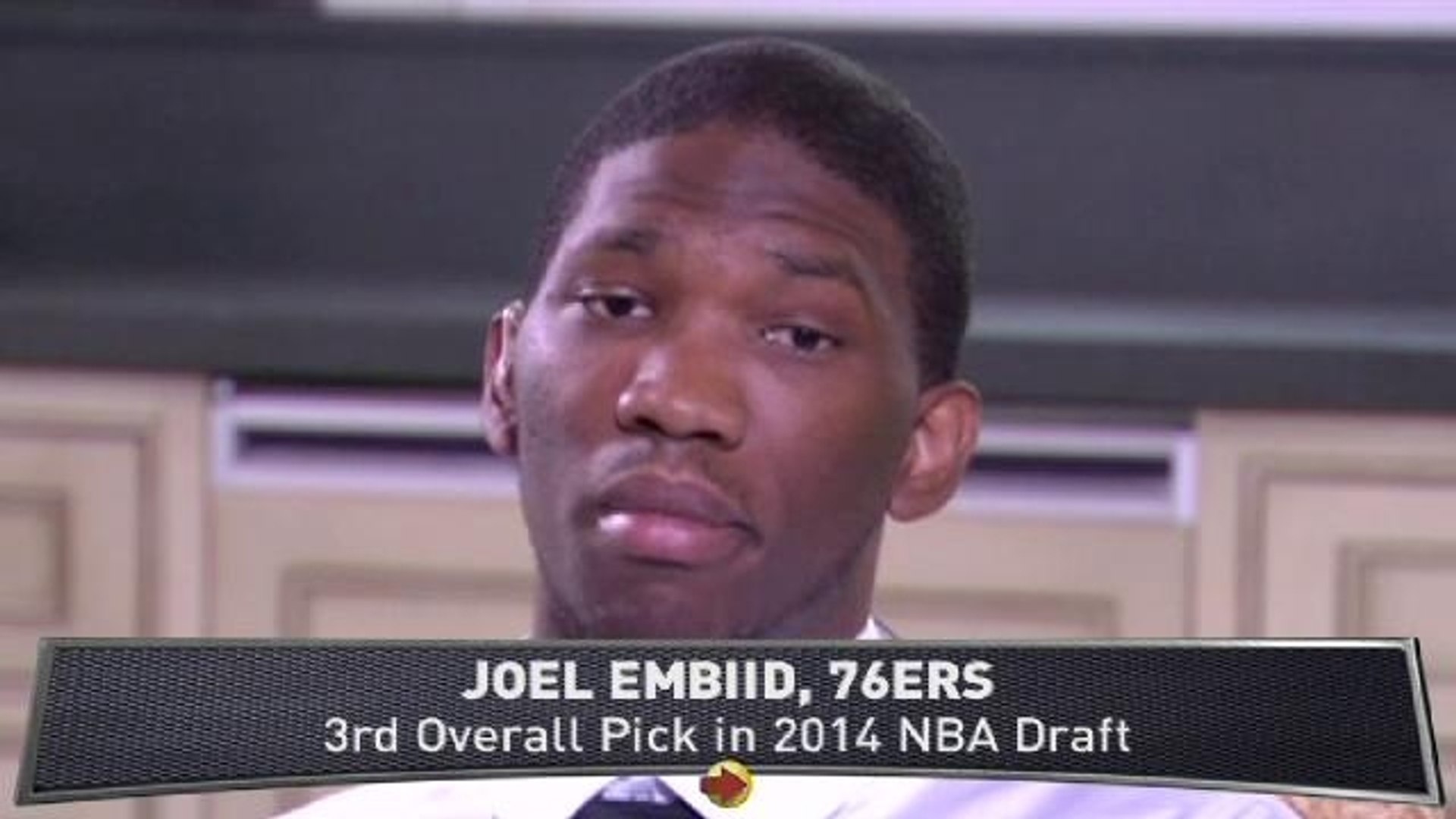76ers take Kansas center Joel Embiid with 3rd pick in the NBA draft