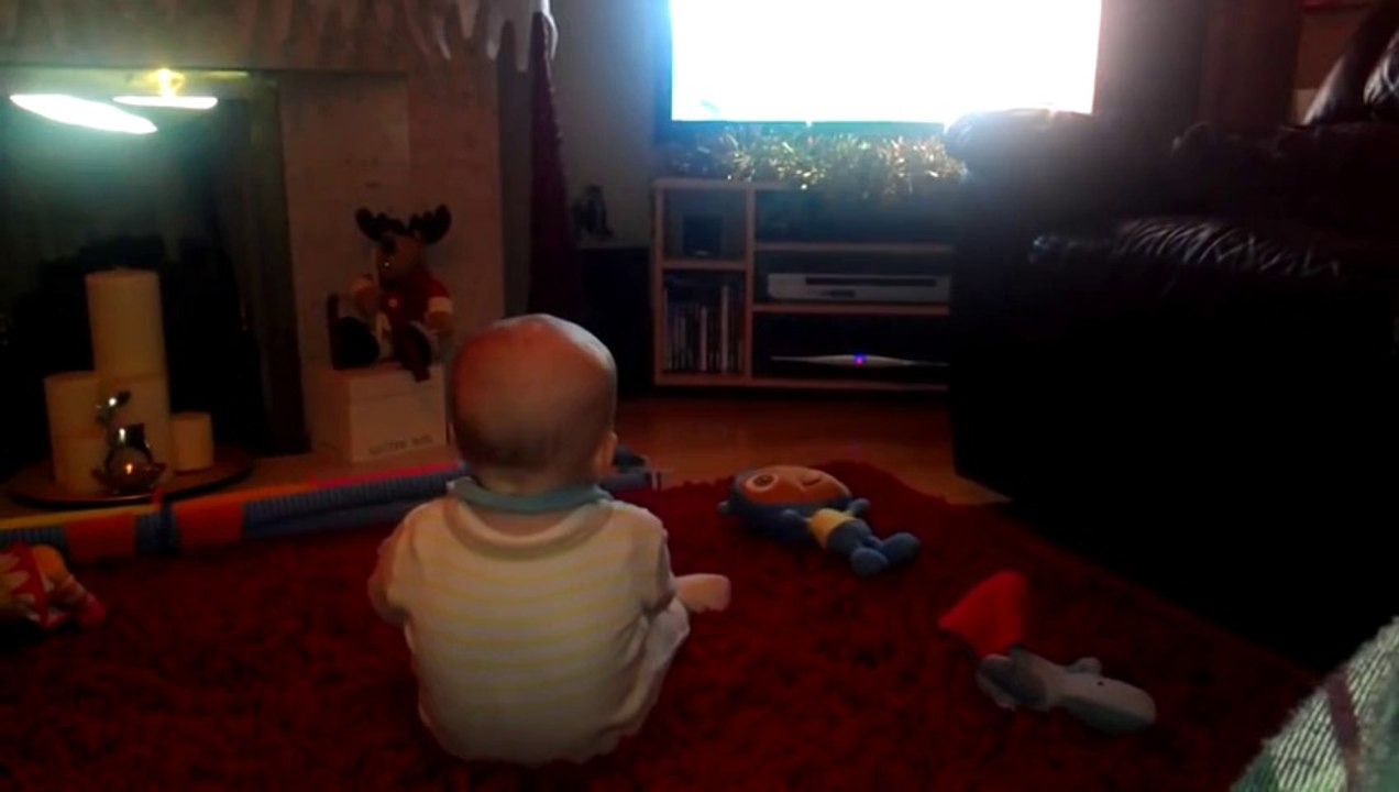Baby laughing too hard