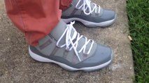 Jordan Shoes Free Shipping,Cheap Air Jordan 11 xi retro cool grey on feet