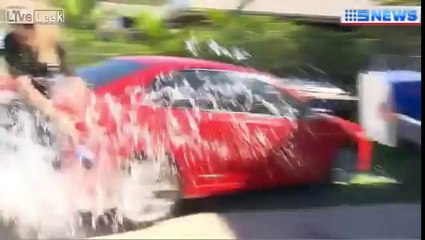 Man throws esky full