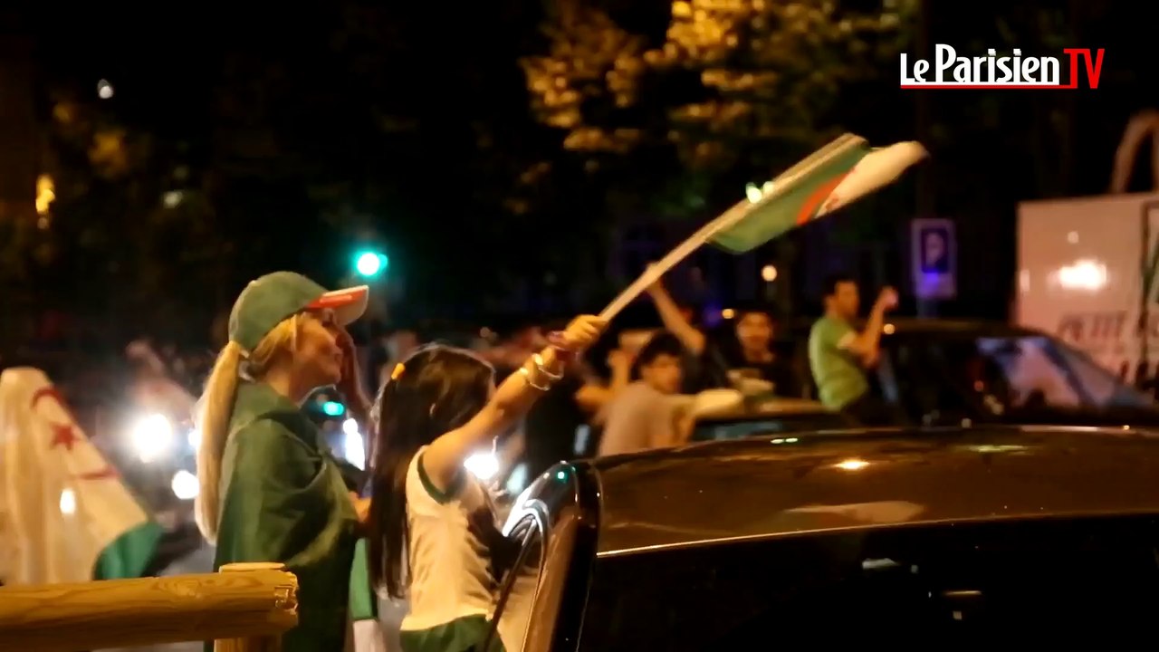 Champs-Elysées : scènes de liesse des supporteurs algériens