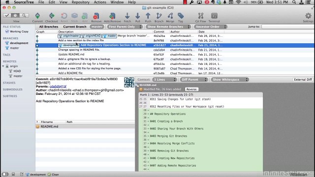 Learning GIT Training Video Tutorial Creating A Branch With SourceTree