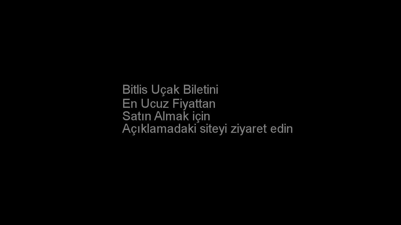 Bitlis Uçak Bileti