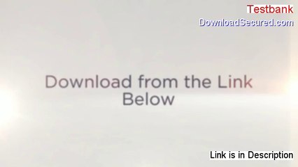 Testbank Free PDF - Get It Now [2014]