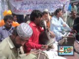 Artists record their Protest Against D.G Manzoor Kanasro infront of Karachi press Club collaboration with Sindh Fankar Social Welfare Association