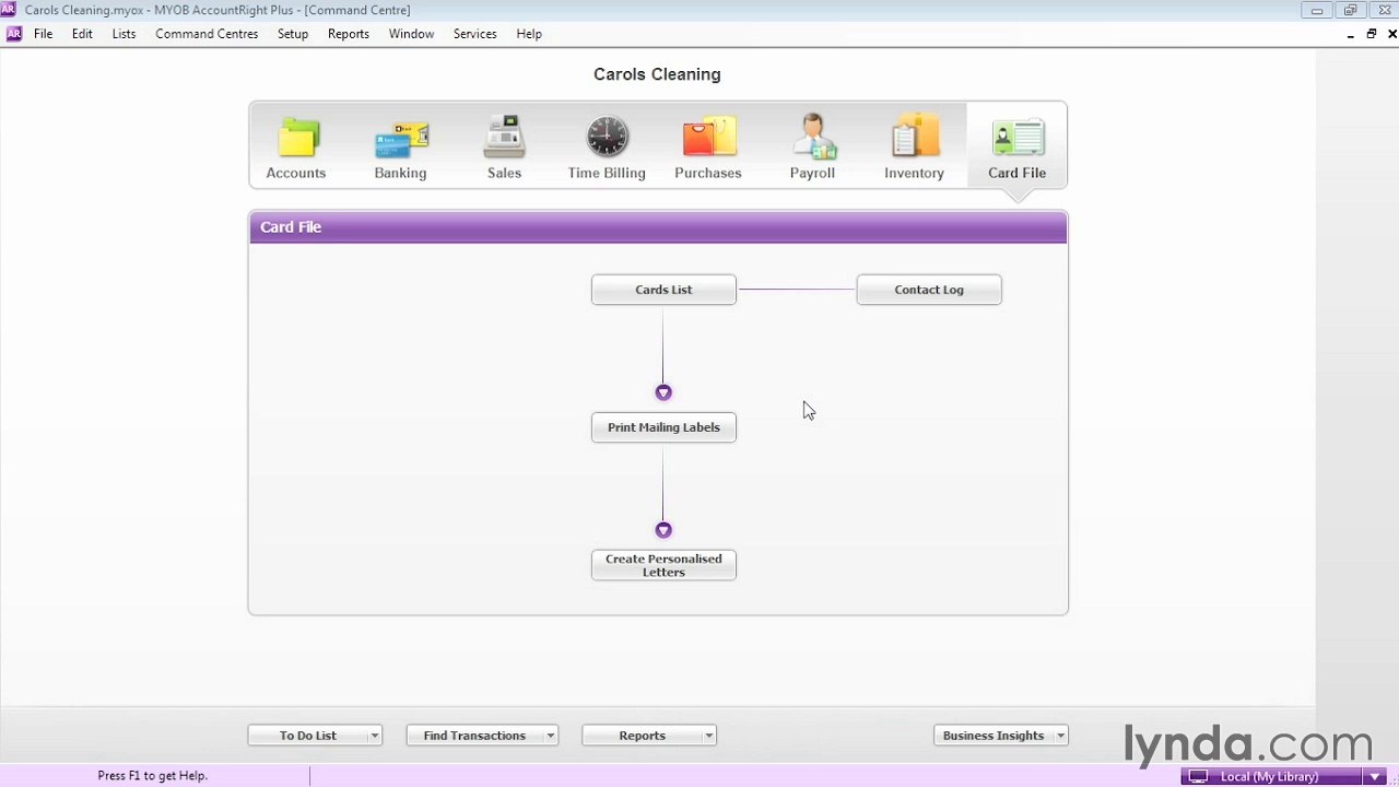 AccountRight 2013 Essential Training -deleting