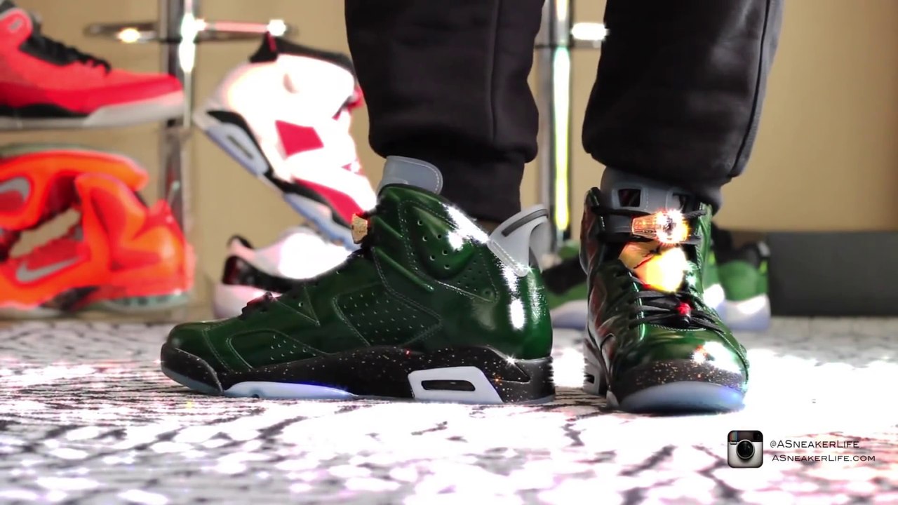 Cheap Air Jordan Shoes Free Shipping,Air Jordan 6 Champagne On Foot