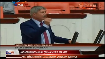 AKP DÖNEMİNDE TAŞERON ÇALIŞAN SAYISI 5 KAT ARTTI