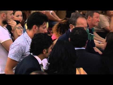 Napoli - L'arrivo della bara di Ciro Esposito a Scampia -live- (26.06.14)