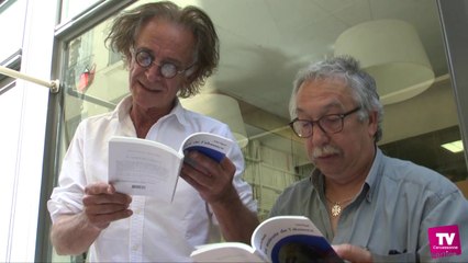 Mans De Breich et André Mignot ont dédicacé « Le Miroir de l’absence », pièce en trois actes, ce samedi 21 juin à la librairie Breithaupt :