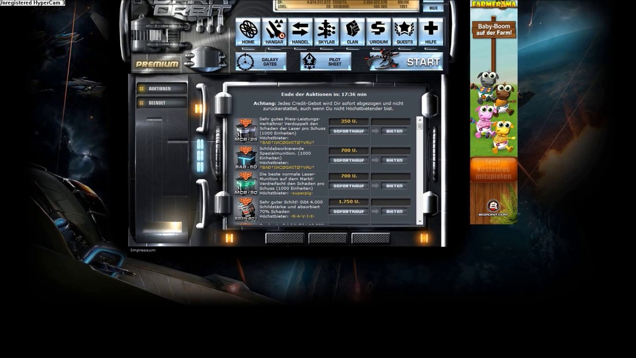 Browser Game -- Darkorbit Staffel 1 Part 46 German