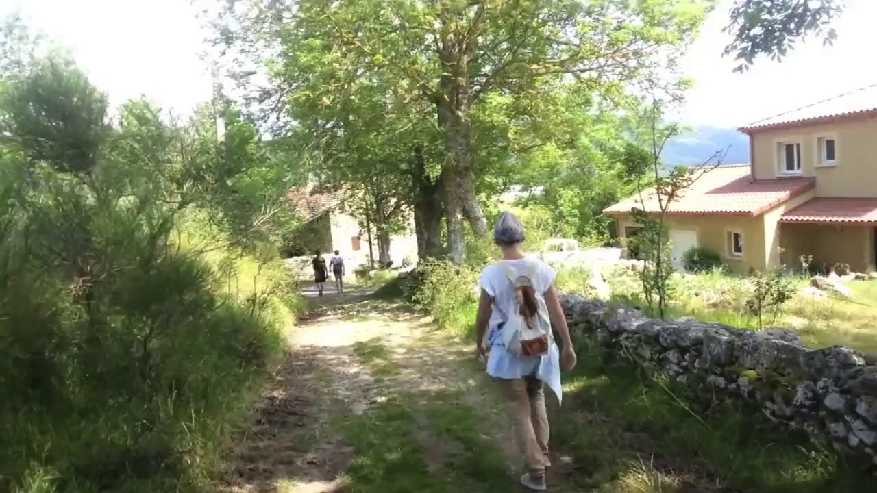 Cécile sur la route de Compostelle