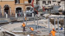 Roma, al via allestimento del cantiere per restauro della Fontana di Trevi