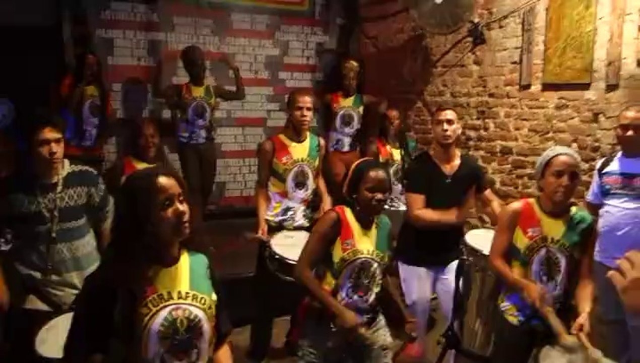 BRESIL: Fete durant la Coupe du Monde dans le Quartier de Lapa