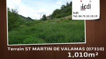 Vente - terrain - ST MARTIN DE VALAMAS (07310)  - 1 010m²