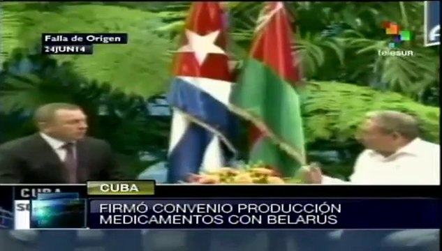 Cuba y Bielorrusia firman convenio de producción de medicamentos