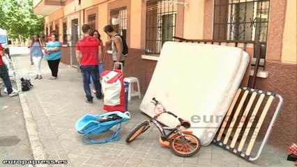 Deshaucio de una pareja y sus tres hijos en Usera