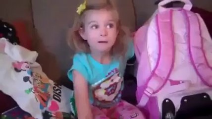 girl exciting birthday gift