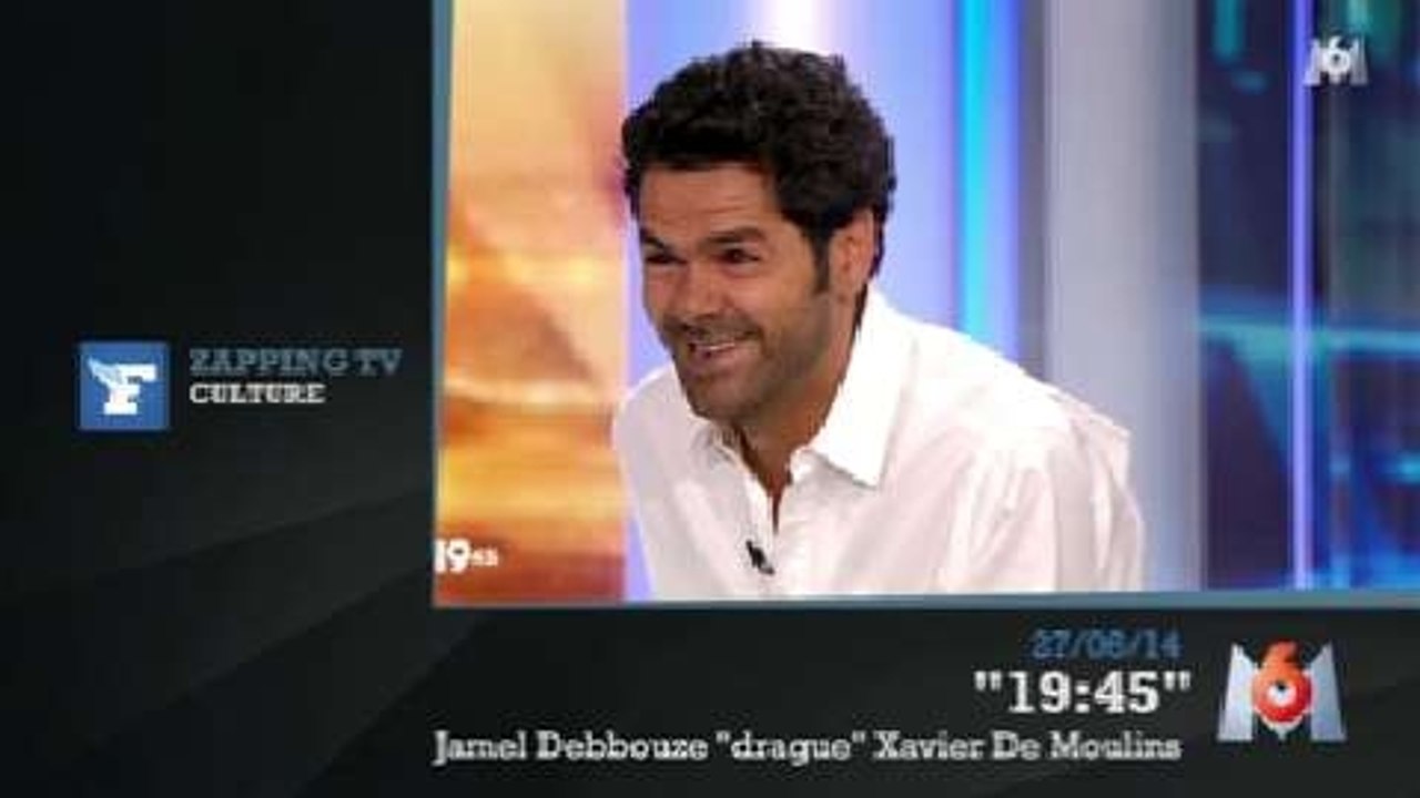 Zapping TV : Jamel Debbouze "drague" Xavier de Moulins en direct