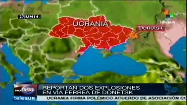 Dos explosiones en vías férreas sacuden Donetsk