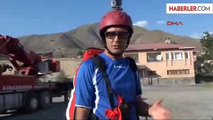 Hakkari'de İlk Defa Yamaç Paraşütü Yaptılar