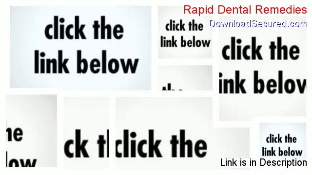Rapid Dental Remedies Review (Hear my Review 2014)