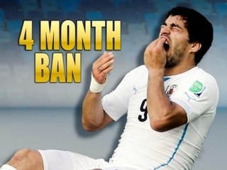 FIFA bans Suarez for biting opponent