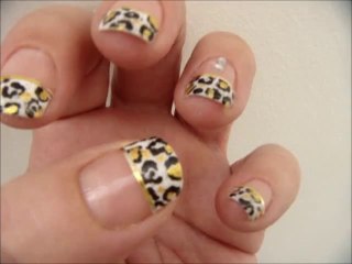 léopard nail art -tuto