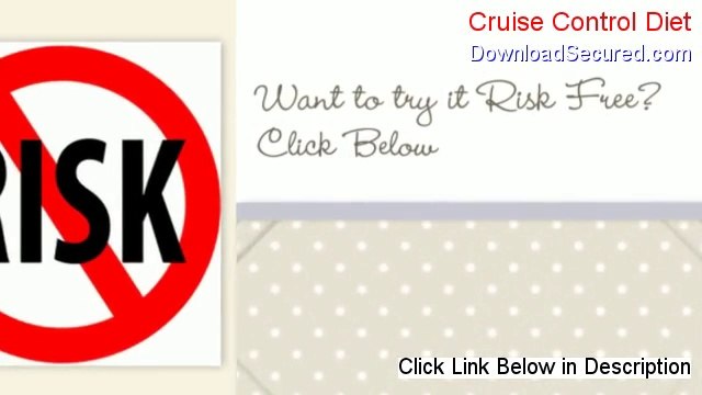 Cruise Control Diet Reviews [Hear my Review]