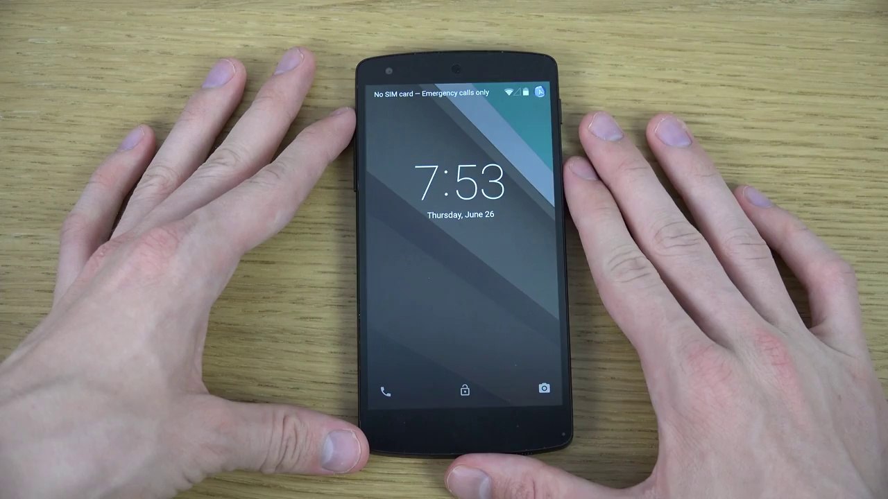 Google Nexus 5 Android L - Lock Screen Review
