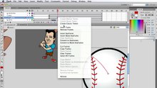 Animar un personaje bateando una pelota