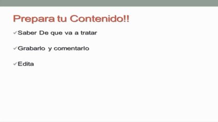 Presentación y guia de como crecer en dailymotion y youtube