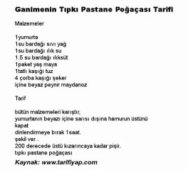 Ganimenin Tıpkı Pastane Poğaçası Tarifi
