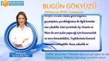 AKREP Burcu, GÜNLÜK Astroloji Yorumu,28 HAZİRAN 2014, Astrolog DEMET BALTACI Bilinç Okulu